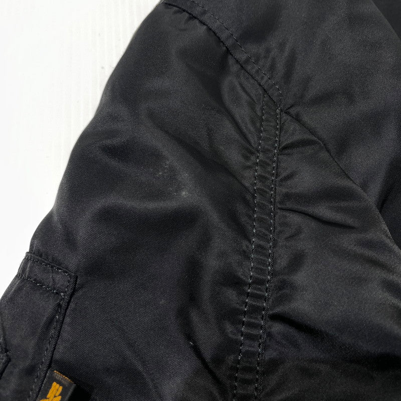 【中古品】【メンズ】 ALPHA INDUSTRIES アルファ インダストリーズ REVERSIBLE MA-1 JACKET 0615-00-573-8335 リバーシブル MA-1 ジャケット アウター 145-261020-yo-12-teih サイズ：XL カラー：ブラック/オレンジ 万代Net店