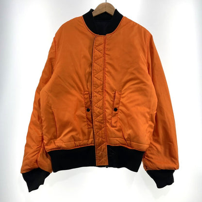 【中古品】【メンズ】 ALPHA INDUSTRIES アルファ インダストリーズ REVERSIBLE MA-1 JACKET 0615-00-573-8335 リバーシブル MA-1 ジャケット アウター 145-261020-yo-12-teih サイズ：XL カラー：ブラック/オレンジ 万代Net店