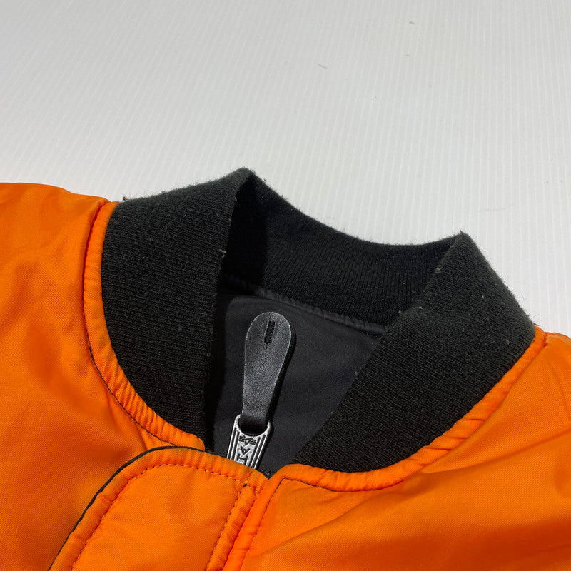【中古品】【メンズ】 ALPHA INDUSTRIES アルファ インダストリーズ REVERSIBLE MA-1 JACKET 0615-00-573-8335 リバーシブル MA-1 ジャケット アウター 145-261020-yo-12-teih サイズ：XL カラー：ブラック/オレンジ 万代Net店