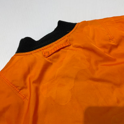 【中古品】【メンズ】 ALPHA INDUSTRIES アルファ インダストリーズ REVERSIBLE MA-1 JACKET 0615-00-573-8335 リバーシブル MA-1 ジャケット アウター 145-261020-yo-12-teih サイズ：XL カラー：ブラック/オレンジ 万代Net店