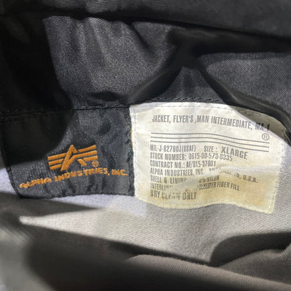 【中古品】【メンズ】 ALPHA INDUSTRIES アルファ インダストリーズ REVERSIBLE MA-1 JACKET 0615-00-573-8335 リバーシブル MA-1 ジャケット アウター 145-261020-yo-12-teih サイズ：XL カラー：ブラック/オレンジ 万代Net店