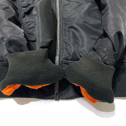 【中古品】【メンズ】 ALPHA INDUSTRIES アルファ インダストリーズ REVERSIBLE MA-1 JACKET 0615-00-573-8335 リバーシブル MA-1 ジャケット アウター 145-261020-yo-12-teih サイズ：XL カラー：ブラック/オレンジ 万代Net店