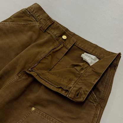 【中古品】【メンズ】 Carhartt カーハート OG DOUBLE KNEE PANT MADE IN TUNISIA オージー ダブルニーパンツ ボトムス チュニジア製 156-261028-ss-13-teih サイズ：S カラー：ブラウン 万代Net店