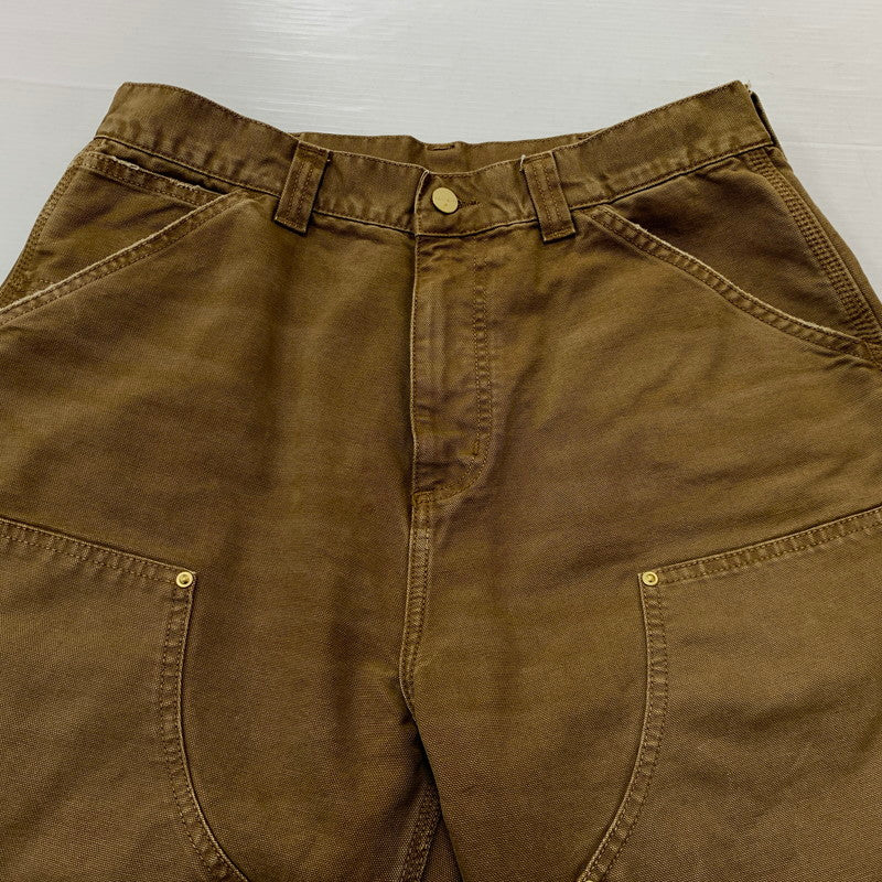 【中古品】【メンズ】 Carhartt カーハート OG DOUBLE KNEE PANT MADE IN TUNISIA オージー ダブルニーパンツ ボトムス チュニジア製 156-261028-ss-13-teih サイズ：S カラー：ブラウン 万代Net店