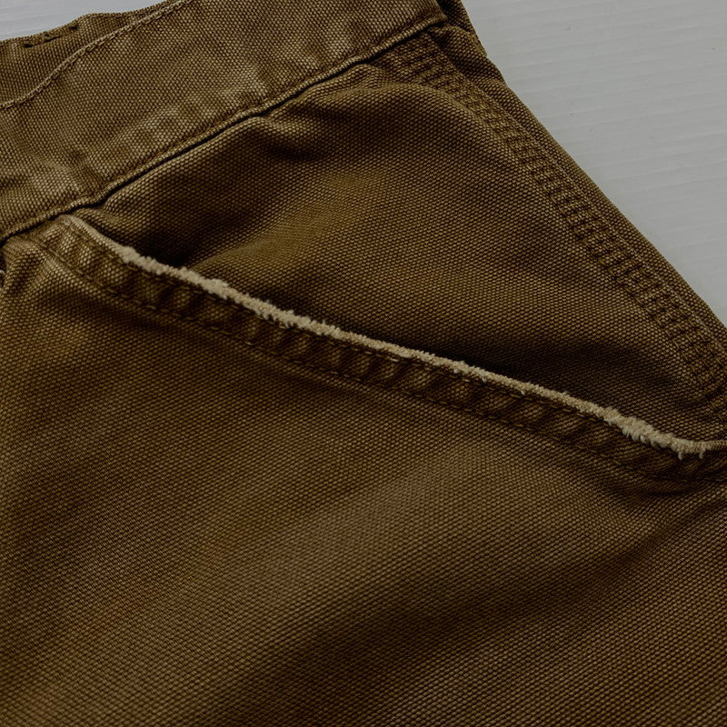 【中古品】【メンズ】 Carhartt カーハート OG DOUBLE KNEE PANT MADE IN TUNISIA オージー ダブルニーパンツ ボトムス チュニジア製 156-261028-ss-13-teih サイズ：S カラー：ブラウン 万代Net店
