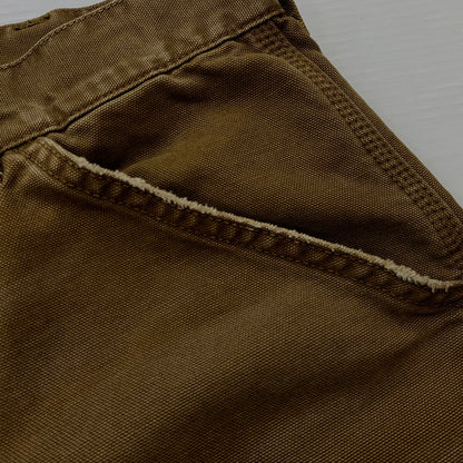 【中古品】【メンズ】 Carhartt カーハート OG DOUBLE KNEE PANT MADE IN TUNISIA オージー ダブルニーパンツ ボトムス チュニジア製 156-261028-ss-13-teih サイズ：S カラー：ブラウン 万代Net店