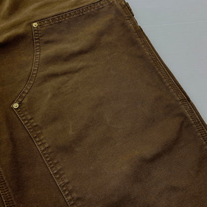 【中古品】【メンズ】 Carhartt カーハート OG DOUBLE KNEE PANT MADE IN TUNISIA オージー ダブルニーパンツ ボトムス チュニジア製 156-261028-ss-13-teih サイズ：S カラー：ブラウン 万代Net店