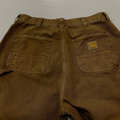 【中古品】【メンズ】 Carhartt カーハート OG DOUBLE KNEE PANT MADE IN TUNISIA オージー ダブルニーパンツ ボトムス チュニジア製 156-261028-ss-13-teih サイズ：S カラー：ブラウン 万代Net店