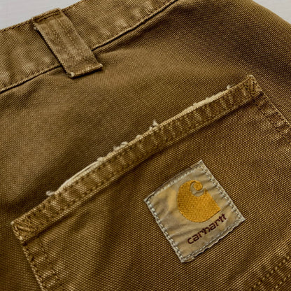 【中古品】【メンズ】 Carhartt カーハート OG DOUBLE KNEE PANT MADE IN TUNISIA オージー ダブルニーパンツ ボトムス チュニジア製 156-261028-ss-13-teih サイズ：S カラー：ブラウン 万代Net店