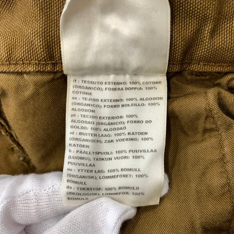 【中古品】【メンズ】 Carhartt カーハート OG DOUBLE KNEE PANT MADE IN TUNISIA オージー ダブルニーパンツ ボトムス チュニジア製 156-261028-ss-13-teih サイズ：S カラー：ブラウン 万代Net店