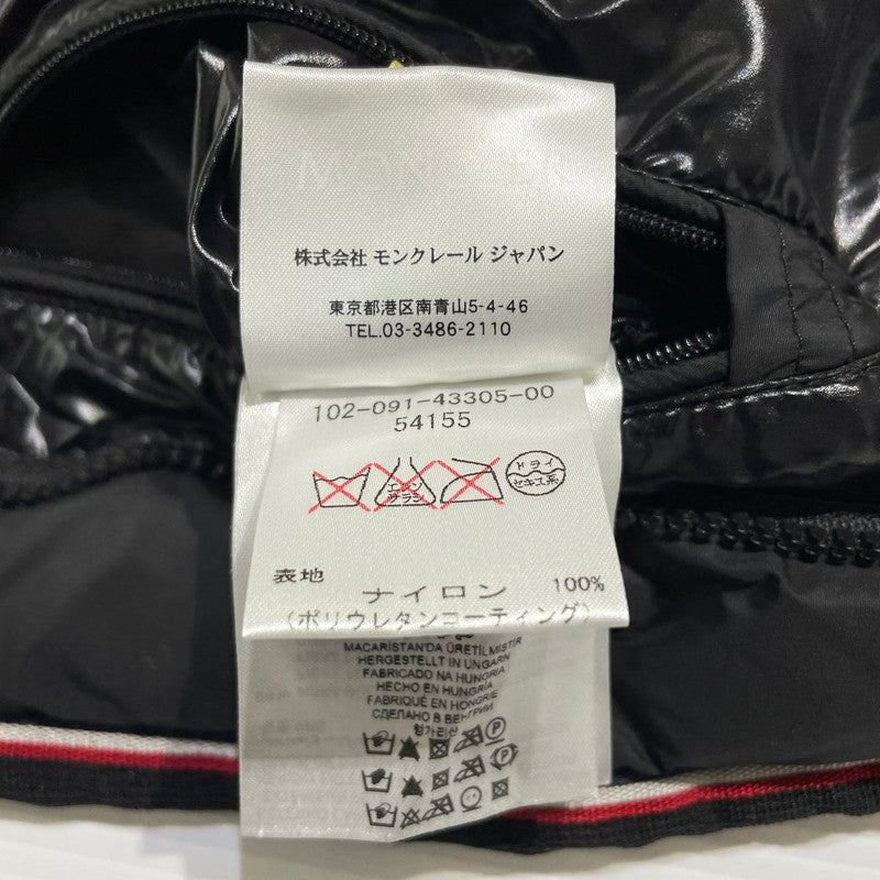 【中古品】【メンズ】 MONCLER モンクレール TAPAJOS GILET 020914330500 54155 タパジョス ジレ アウター ダウンベスト 141-261020-yo-15-teih カラー：ブラック 万代Net店
