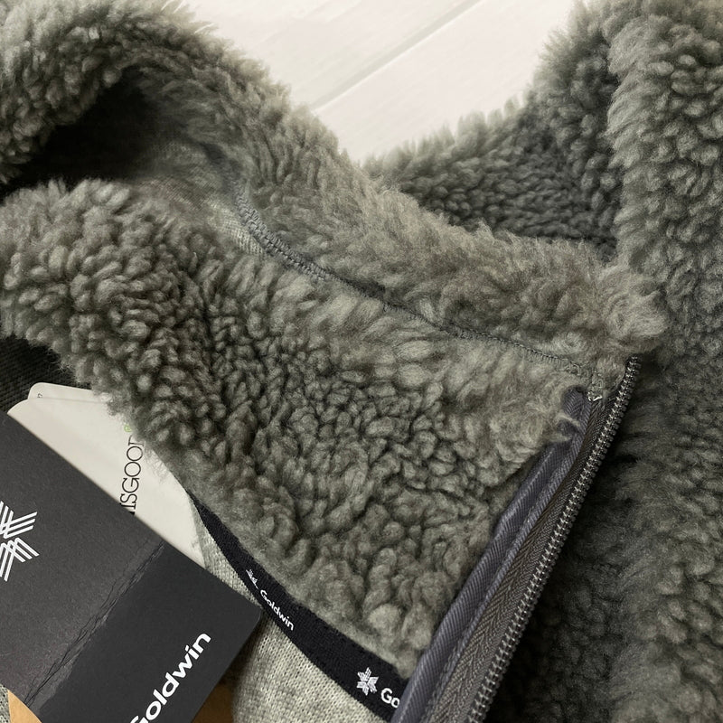 【中古品】【メンズ】 GOLDWIN ゴールドウィン BOA FLEECE JACKET GL30302P ボア フリース ジャケット アウター 144-261024-sa-17-teih サイズ：L カラー：グレー 万代Net店