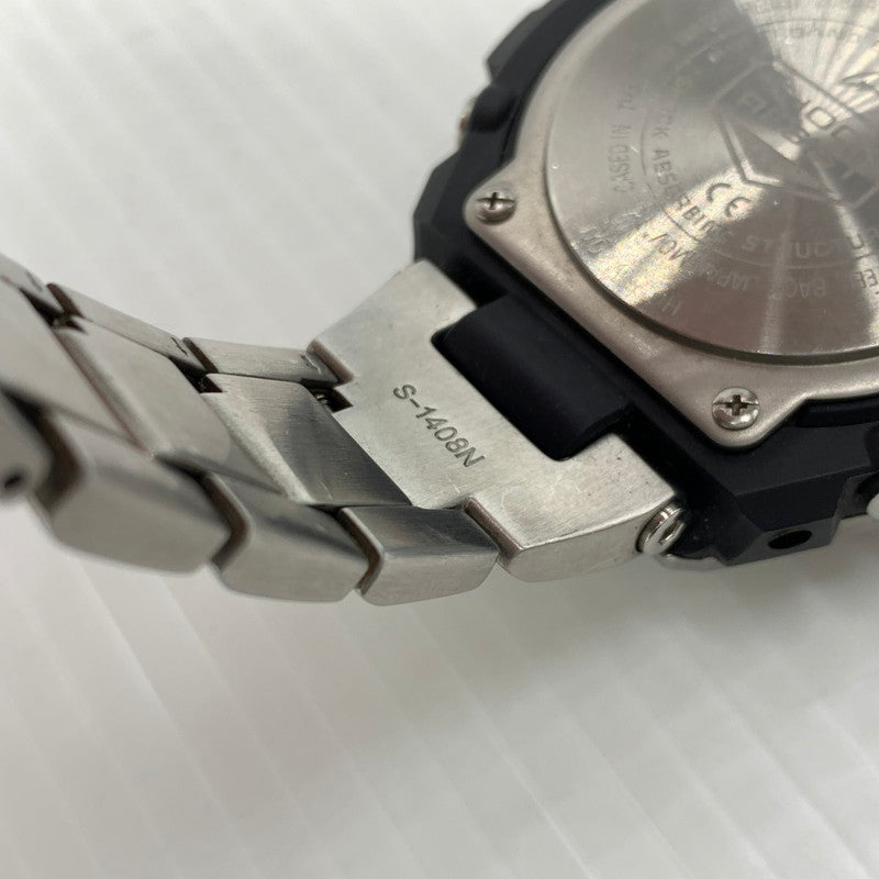【中古品】【メンズ】 G-SHOCK ジーショック G-STEEL GST-W100 SERIES GST-W110D-1A9JF Gスティール タフソーラー 電波腕時計 ウォッチ 196-261024-ko-05-teih カラー：シルバー/ブラック/ゴールド 万代Net店