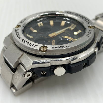 【中古品】【メンズ】 G-SHOCK ジーショック G-STEEL GST-W100 SERIES GST-W110D-1A9JF Gスティール タフソーラー 電波腕時計 ウォッチ 196-261024-ko-05-teih カラー：シルバー/ブラック/ゴールド 万代Net店