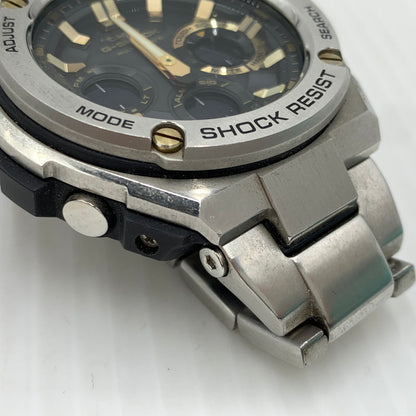 【中古品】【メンズ】 G-SHOCK ジーショック G-STEEL GST-W100 SERIES GST-W110D-1A9JF Gスティール タフソーラー 電波腕時計 ウォッチ 196-261024-ko-05-teih カラー：シルバー/ブラック/ゴールド 万代Net店