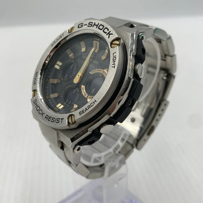 【中古品】【メンズ】 G-SHOCK ジーショック G-STEEL GST-W100 SERIES GST-W110D-1A9JF Gスティール タフソーラー 電波腕時計 ウォッチ 196-261024-ko-05-teih カラー：シルバー/ブラック/ゴールド 万代Net店