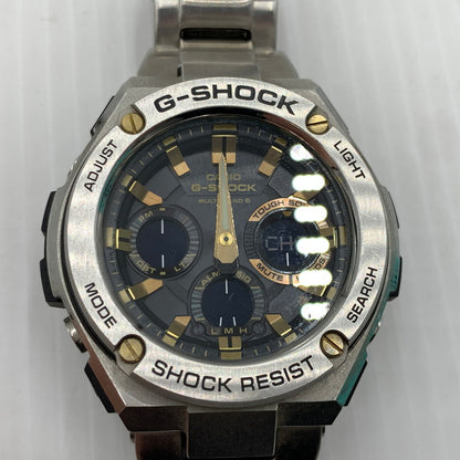 【中古品】【メンズ】 G-SHOCK ジーショック G-STEEL GST-W100 SERIES GST-W110D-1A9JF Gスティール タフソーラー 電波腕時計 ウォッチ 196-261024-ko-05-teih カラー：シルバー/ブラック/ゴールド 万代Net店