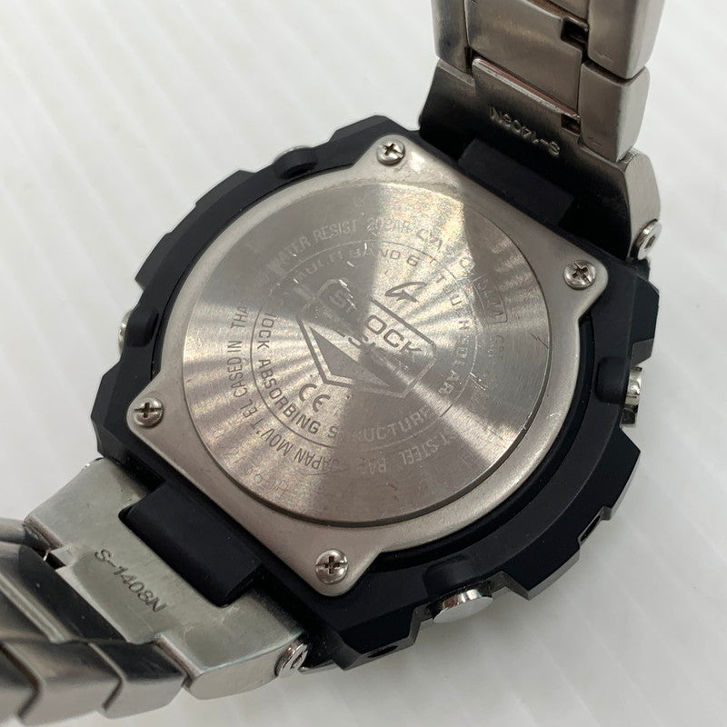 【中古品】【メンズ】 G-SHOCK ジーショック G-STEEL GST-W100 SERIES GST-W110D-1A9JF Gスティール タフソーラー 電波腕時計 ウォッチ 196-261024-ko-05-teih カラー：シルバー/ブラック/ゴールド 万代Net店