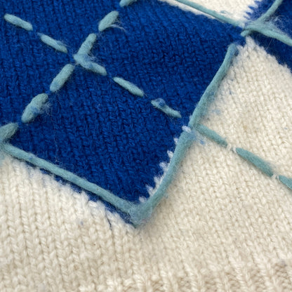 【現状渡し品】【メンズ】 SHU.HOMME FEMM シュウ オム フェム 19AW INTERSTATE ARGYLE 2019年秋冬 イールトウ アーガイル アウター 140-261024-sa-19-teih サイズ：不明 カラー：アイボリー 万代Net店