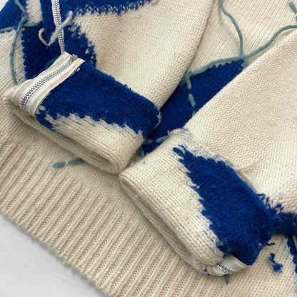 【現状渡し品】【メンズ】 SHU.HOMME FEMM シュウ オム フェム 19AW INTERSTATE ARGYLE 2019年秋冬 イールトウ アーガイル アウター 140-261024-sa-19-teih サイズ：不明 カラー：アイボリー 万代Net店