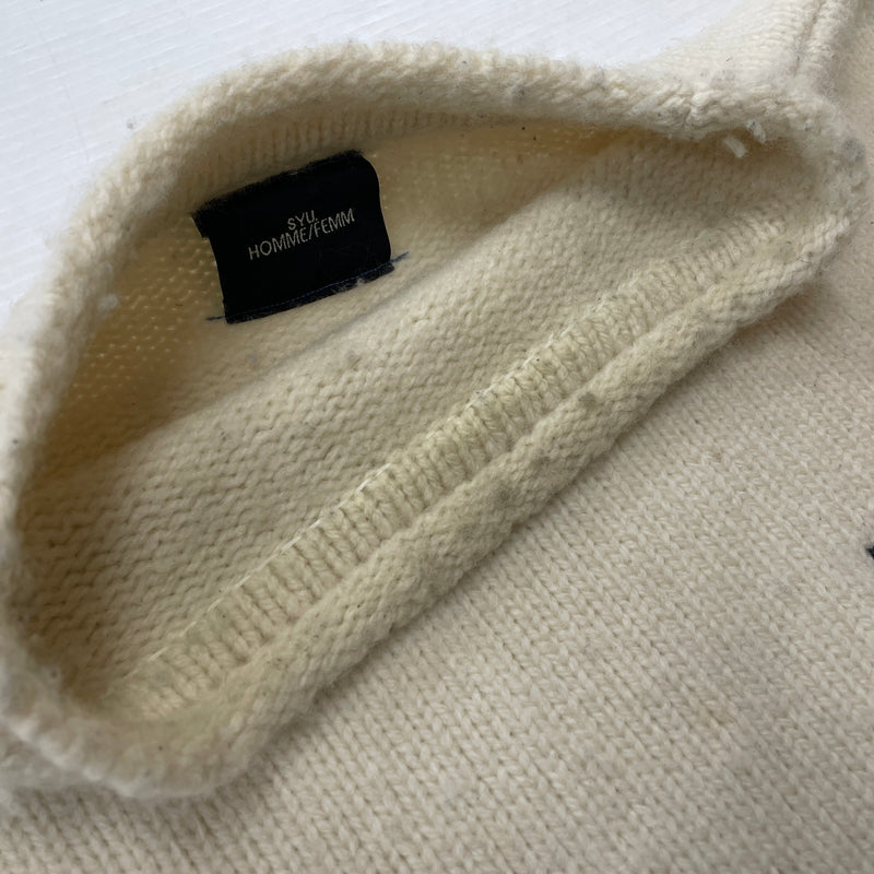 【現状渡し品】【メンズ】 SHU.HOMME FEMM シュウ オム フェム 19AW INTERSTATE ARGYLE 2019年秋冬 イールトウ アーガイル アウター 140-261024-sa-19-teih サイズ：不明 カラー：アイボリー 万代Net店
