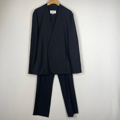 【中古品】【メンズ】 MAISON MARGIELA メゾン マルジェラ 17AW WOOL FLANNEL SET UP 2017秋冬 ウール フランネル セットアップ 141-261024-sa-01-teih サイズ：48-46 カラー：ブラック 万代Net店