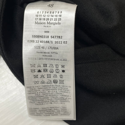 【中古品】【メンズ】 MAISON MARGIELA メゾン マルジェラ 17AW WOOL FLANNEL SET UP 2017秋冬 ウール フランネル セットアップ 141-261024-sa-01-teih サイズ：48-46 カラー：ブラック 万代Net店