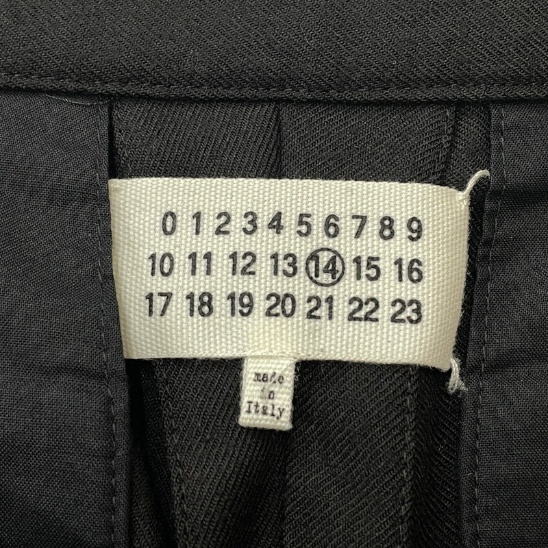 【中古品】【メンズ】 MAISON MARGIELA メゾン マルジェラ 17AW WOOL FLANNEL SET UP 2017秋冬 ウール フランネル セットアップ 141-261024-sa-01-teih サイズ：48-46 カラー：ブラック 万代Net店
