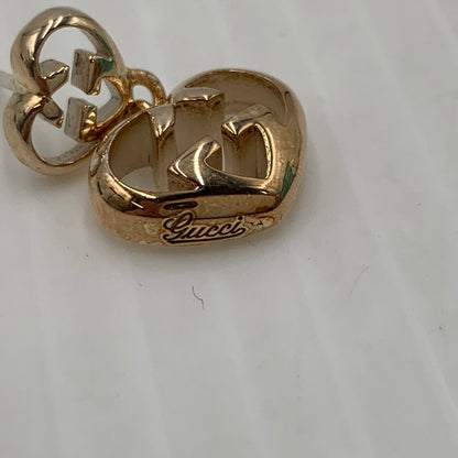 【中古品】【レディース】 GUCCI グッチ インターロッキングG ハートスイング ピアス アクセサリー Ag925 182-261024-ko-03-teih カラー：シルバー 万代Net店