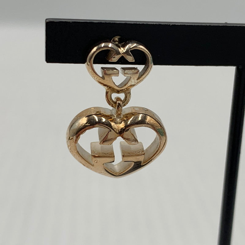 【中古品】【レディース】 GUCCI グッチ インターロッキングG ハートスイング ピアス アクセサリー Ag925 182-261024-ko-03-teih カラー：シルバー 万代Net店