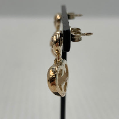 【中古品】【レディース】 GUCCI グッチ インターロッキングG ハートスイング ピアス アクセサリー Ag925 182-261024-ko-03-teih カラー：シルバー 万代Net店