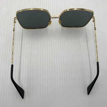 【中古品】【メンズ】 GUCCI グッチ SQUARE FRAME SUNGLASSES GG0414S 003 スクエア フレーム サングラス アイウェア 203-261024-ko-08-teih サイズ：60□17-140 カラー：ゴールドカラーフレーム 万代Net店