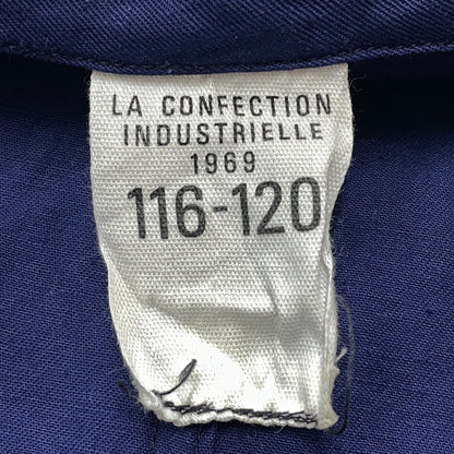 【中古品】【メンズ】 FRENCH ARMY フレンチ アーミー 60's VINTAGE MECHANIC COAT 60年代 ヴィンテージ メカニック コート アウター 145-261024-sa-04-teih サイズ：116-120 カラー：ネイビー 万代Net店