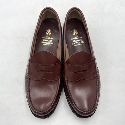 【中古品】【メンズ】 BROOKS BROTHERS ブルックスブラザーズ COIN LOAFER コイン ローファー シューズ 靴 164-261028-yo-09-teih サイズ：26.5EE カラー：ブラウン 万代Net店