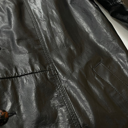 【中古品】【メンズ】 SEARS シアーズ 70’s VINTAGE LEATHER COAT 63642 70年代 ヴィンテージ レザー コート アウター 145-261024-sa-05-teih サイズ：不明 カラー：ブラック 万代Net店