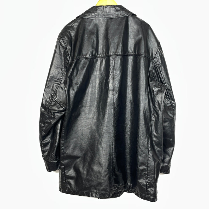 【中古品】【メンズ】 SEARS シアーズ 70’s VINTAGE LEATHER COAT 63642 70年代 ヴィンテージ レザー コート アウター 145-261024-sa-05-teih サイズ：不明 カラー：ブラック 万代Net店