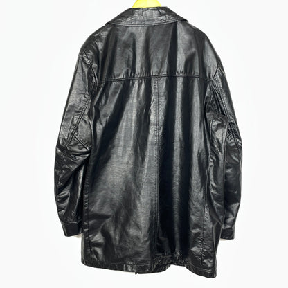 【中古品】【メンズ】 SEARS シアーズ 70’s VINTAGE LEATHER COAT 63642 70年代 ヴィンテージ レザー コート アウター 145-261024-sa-05-teih サイズ：不明 カラー：ブラック 万代Net店