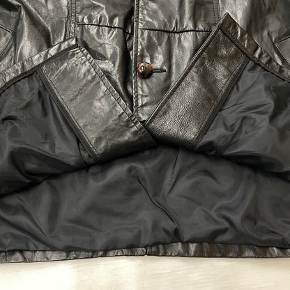 【中古品】【メンズ】 SEARS シアーズ 70’s VINTAGE LEATHER COAT 63642 70年代 ヴィンテージ レザー コート アウター 145-261024-sa-05-teih サイズ：不明 カラー：ブラック 万代Net店