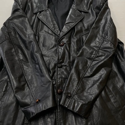 【中古品】【メンズ】 SEARS シアーズ 70’s VINTAGE LEATHER COAT 63642 70年代 ヴィンテージ レザー コート アウター 145-261024-sa-05-teih サイズ：不明 カラー：ブラック 万代Net店