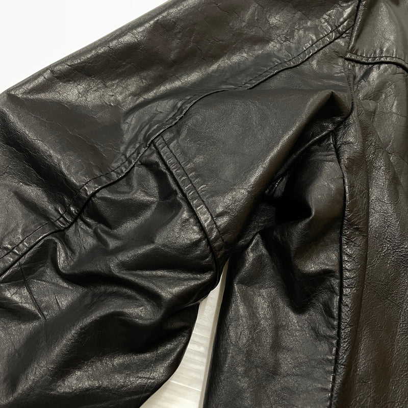 【中古品】【メンズ】 SEARS シアーズ 70’s VINTAGE LEATHER COAT 63642 70年代 ヴィンテージ レザー コート アウター 145-261024-sa-05-teih サイズ：不明 カラー：ブラック 万代Net店