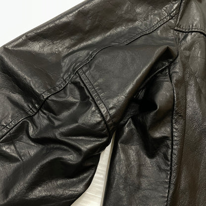 【中古品】【メンズ】 SEARS シアーズ 70’s VINTAGE LEATHER COAT 63642 70年代 ヴィンテージ レザー コート アウター 145-261024-sa-05-teih サイズ：不明 カラー：ブラック 万代Net店