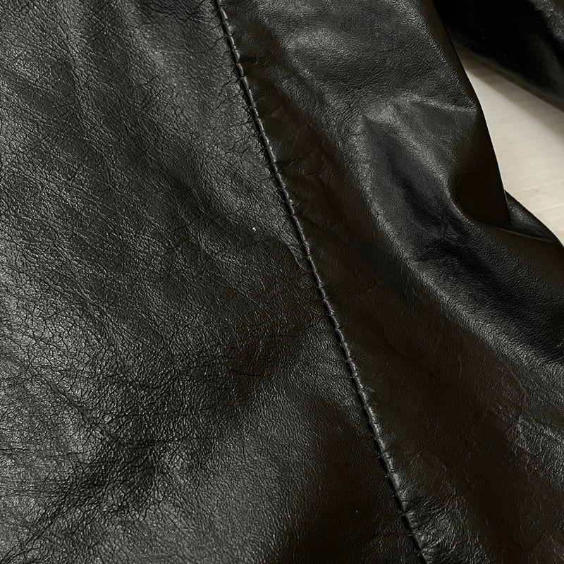 【中古品】【メンズ】 SEARS シアーズ 70’s VINTAGE LEATHER COAT 63642 70年代 ヴィンテージ レザー コート アウター 145-261024-sa-05-teih サイズ：不明 カラー：ブラック 万代Net店
