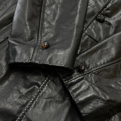 【中古品】【メンズ】 SEARS シアーズ 70’s VINTAGE LEATHER COAT 63642 70年代 ヴィンテージ レザー コート アウター 145-261024-sa-05-teih サイズ：不明 カラー：ブラック 万代Net店