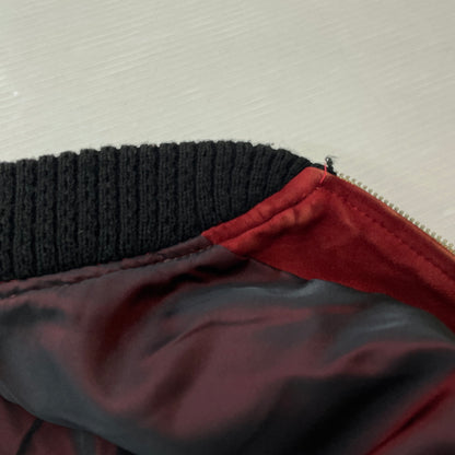 【現状渡し品】【メンズ】 UNKNOW SUEDE BOMBER JACKET スエード ボンバー ジャケット アウター 145-261024-sa-15-teih サイズ：不明 カラー：ボルドー 万代Net店