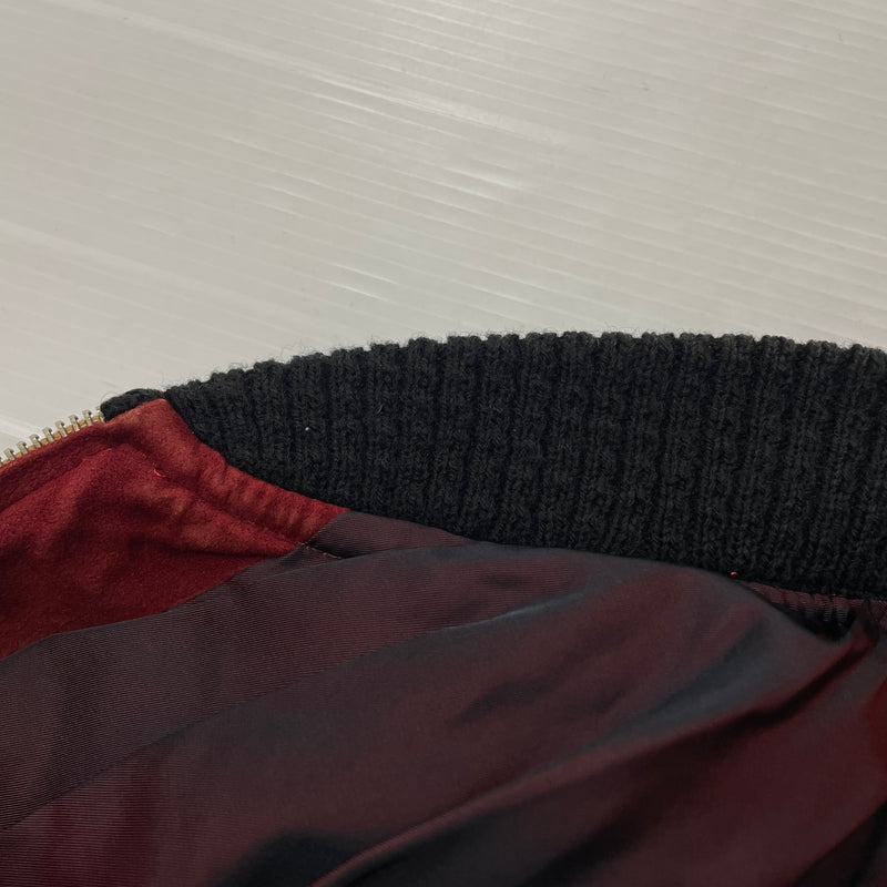 【現状渡し品】【メンズ】 UNKNOW SUEDE BOMBER JACKET スエード ボンバー ジャケット アウター 145-261024-sa-15-teih サイズ：不明 カラー：ボルドー 万代Net店