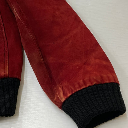 【現状渡し品】【メンズ】 UNKNOW SUEDE BOMBER JACKET スエード ボンバー ジャケット アウター 145-261024-sa-15-teih サイズ：不明 カラー：ボルドー 万代Net店