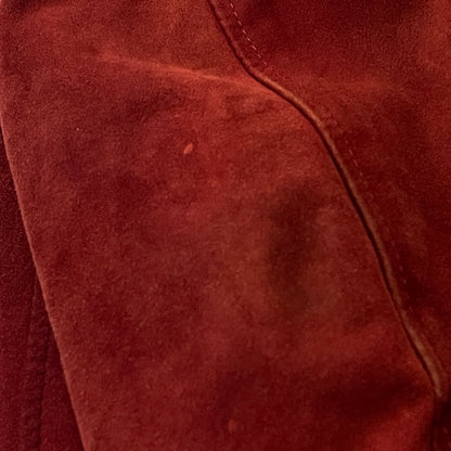 【現状渡し品】【メンズ】 UNKNOW SUEDE BOMBER JACKET スエード ボンバー ジャケット アウター 145-261024-sa-15-teih サイズ：不明 カラー：ボルドー 万代Net店
