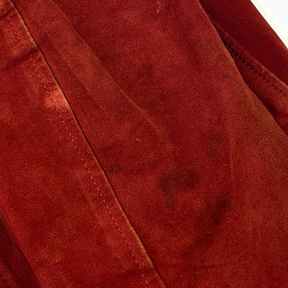【現状渡し品】【メンズ】 UNKNOW SUEDE BOMBER JACKET スエード ボンバー ジャケット アウター 145-261024-sa-15-teih サイズ：不明 カラー：ボルドー 万代Net店