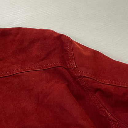 【現状渡し品】【メンズ】 UNKNOW SUEDE BOMBER JACKET スエード ボンバー ジャケット アウター 145-261024-sa-15-teih サイズ：不明 カラー：ボルドー 万代Net店