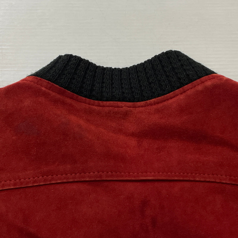 【現状渡し品】【メンズ】 UNKNOW SUEDE BOMBER JACKET スエード ボンバー ジャケット アウター 145-261024-sa-15-teih サイズ：不明 カラー：ボルドー 万代Net店